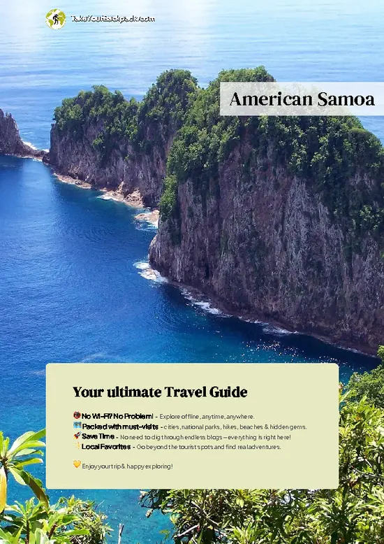 example page 0 from our offline Travel Guide for American Samoa